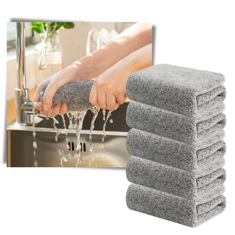Absorbent Microfiber Bamboo Dishcloth