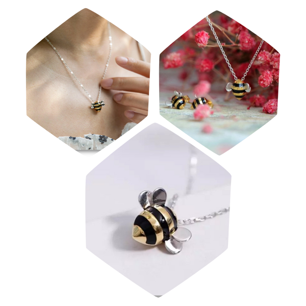 Bee-shaped necklace