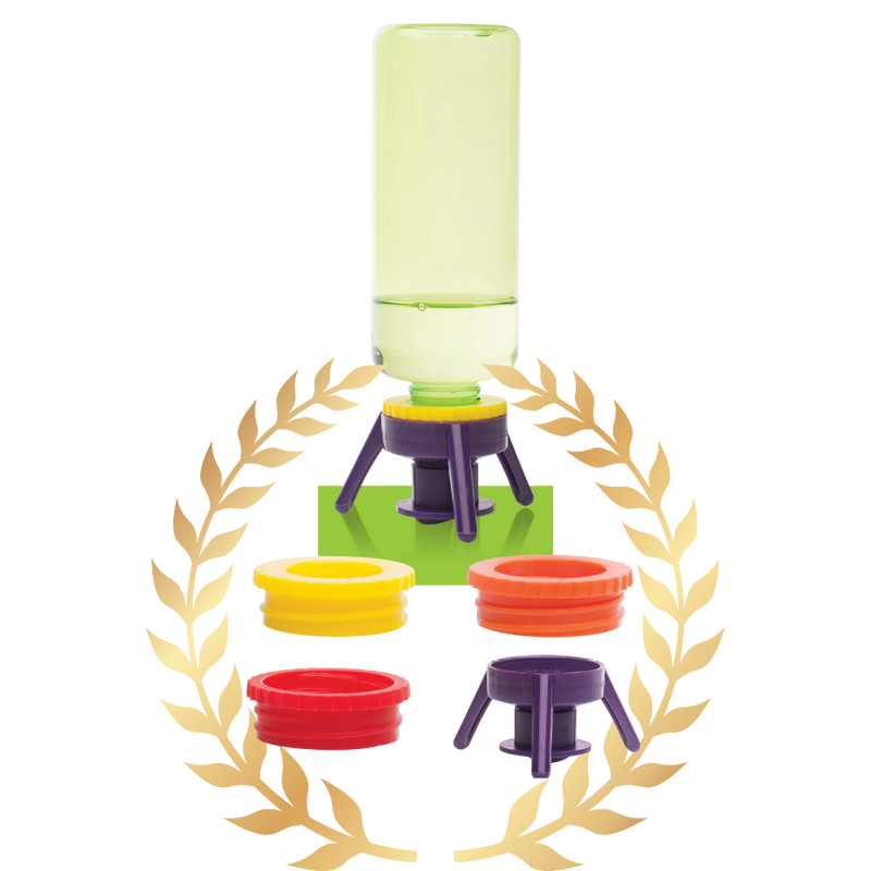 Pack of 6 Versatile Bottle Stand Caps