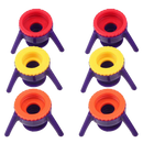 Pack of 6 Versatile Bottle Stand Caps