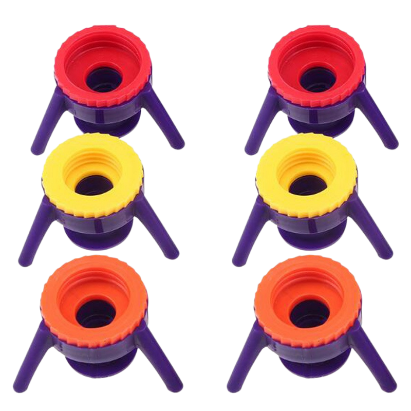 Pack of 6 Versatile Bottle Stand Caps