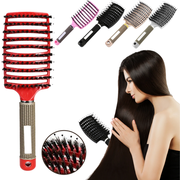 Boar Bristle Massaging Hairbrush