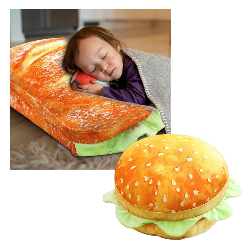 Plush Burger Cushion