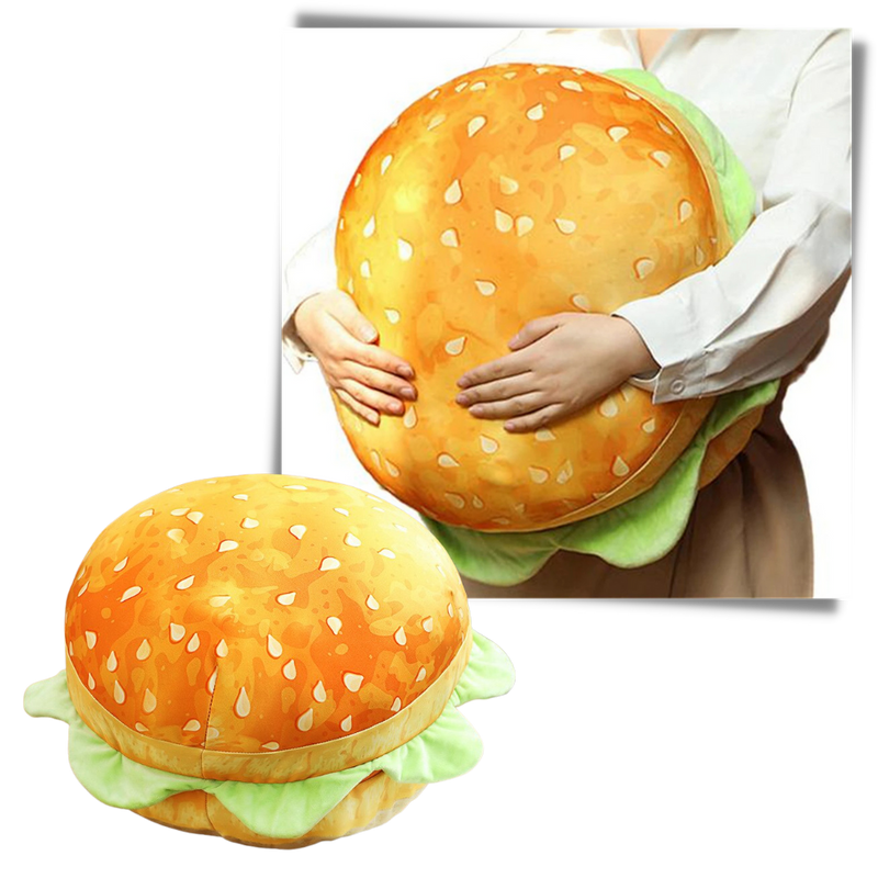 Plush Burger Cushion