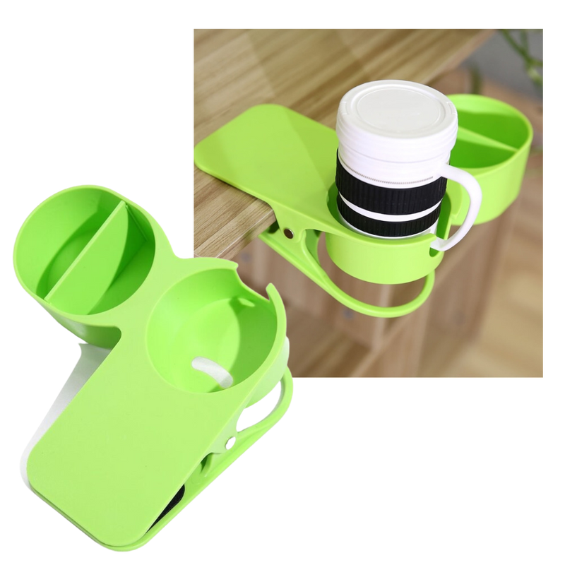 Clip-On Double Cup Holder
