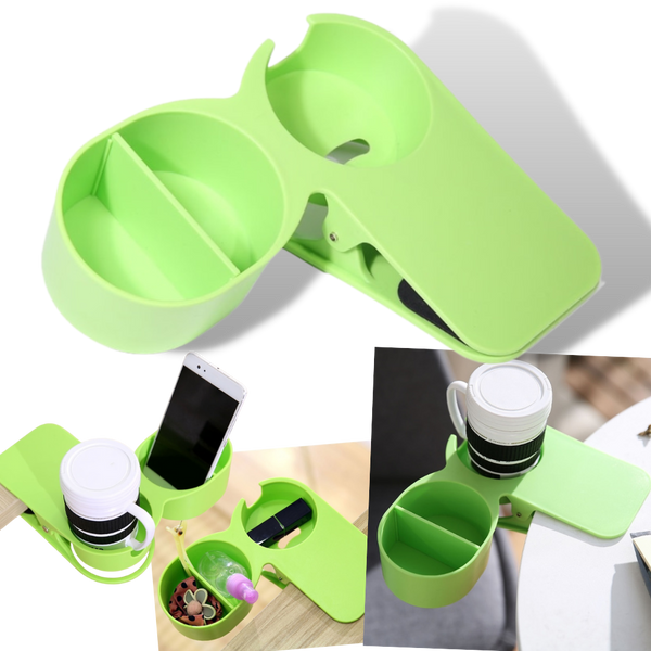 Clip-On Double Cup Holder