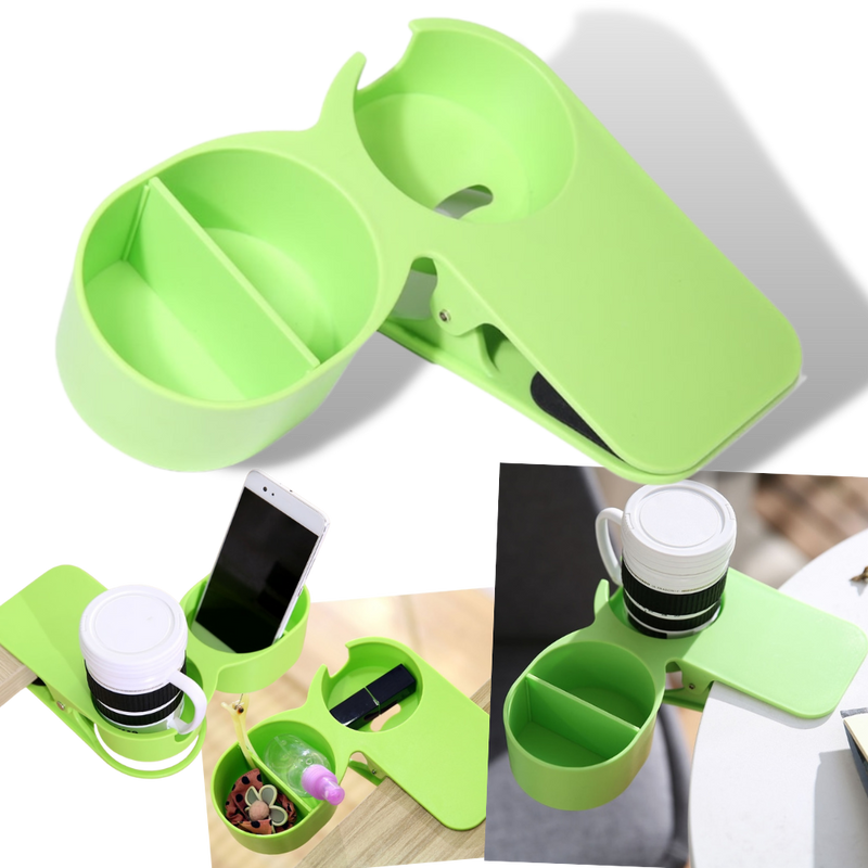 Clip-On Double Cup Holder
