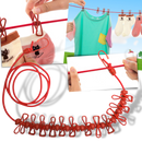 4m Stretch Camping Clothesline with Pegs