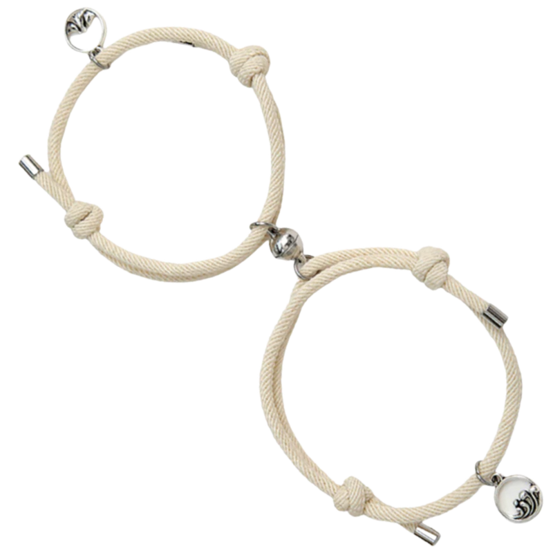 Set of 2 Magnetic Bracelets for Couples