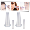 4 Silicone Cups for Facial Massage Cupping