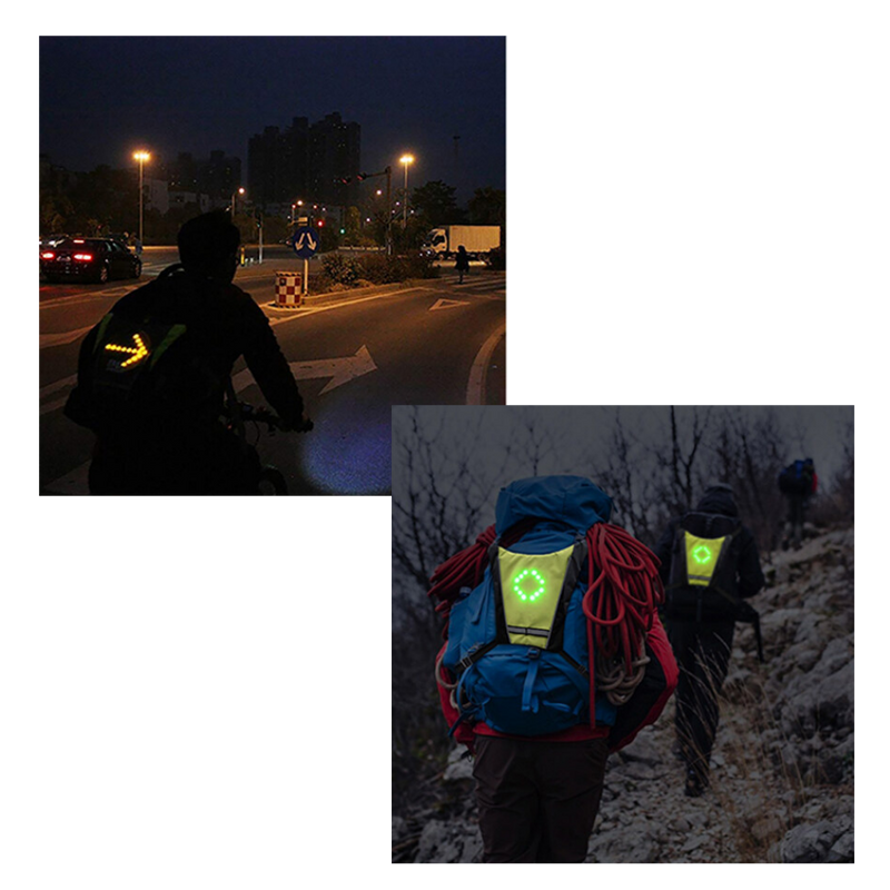 Reflective Cycling Vest With LED
