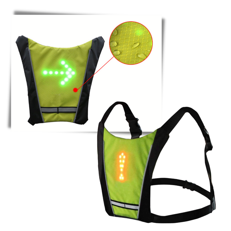 Reflective Cycling Vest With LED