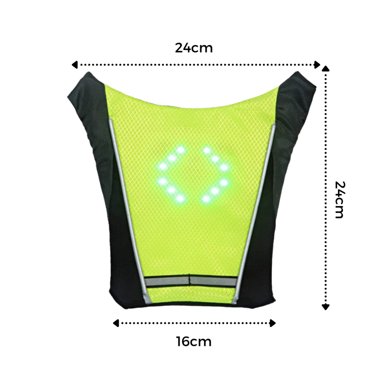 Reflective Cycling Vest With LED
