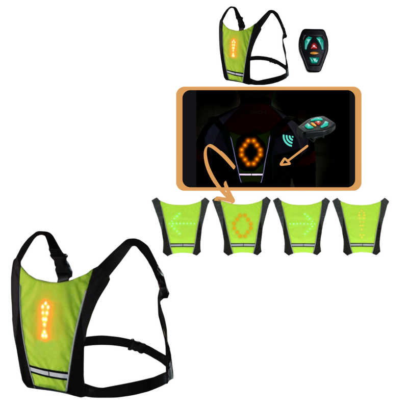 Reflective Cycling Vest With LED