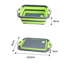 Collapsible Cutting Board with Basket