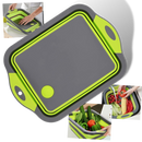 Collapsible Cutting Board with Basket