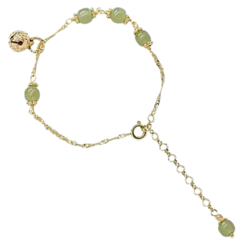Hetian Jade Bell Bracelet