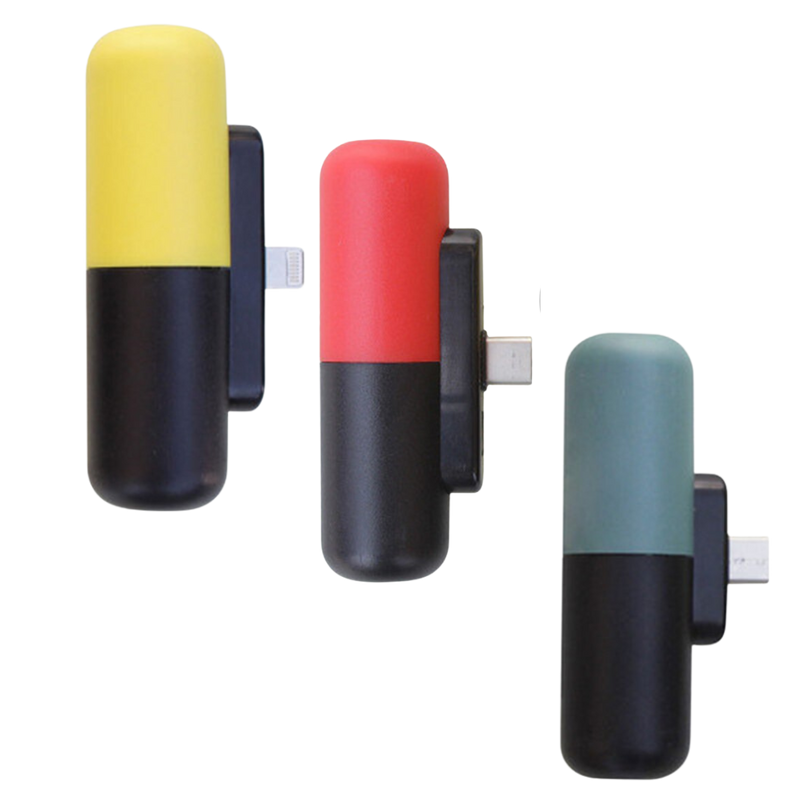 Capsule-Shaped Mini Portable Power Bank