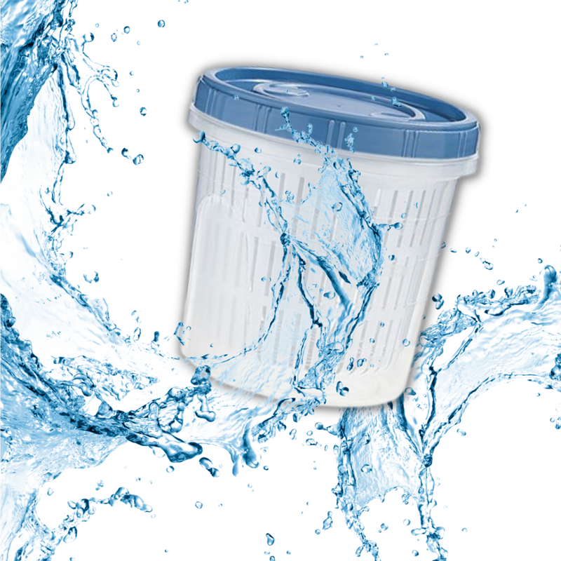 Stackable Food Container with Drainer