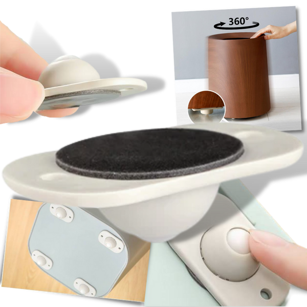 Adhesive Swivel Furniture Wheel