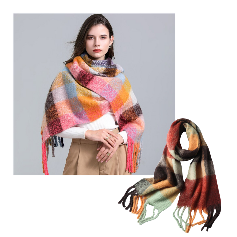 Plaid Women's Winter Scarf