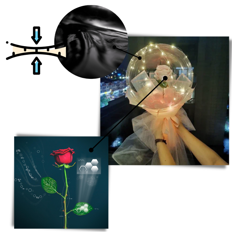 Beautiful Rose LED Balloon