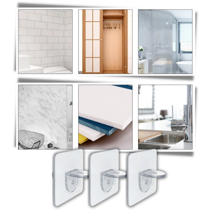 Adhesive Shelf Brackets