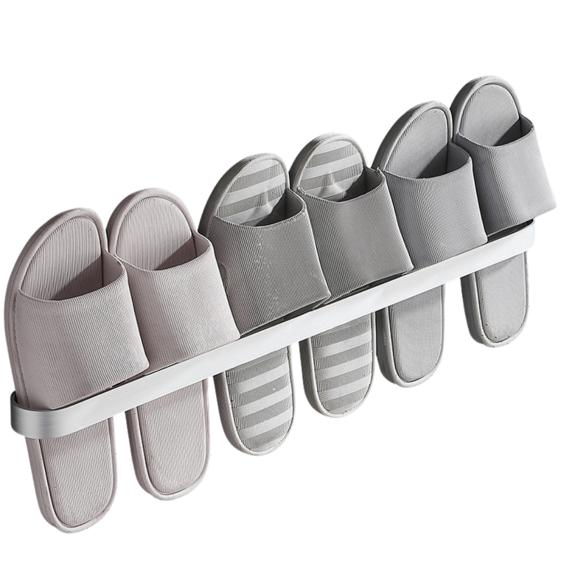 Aluminium Wall-Mounted Slipper Rack