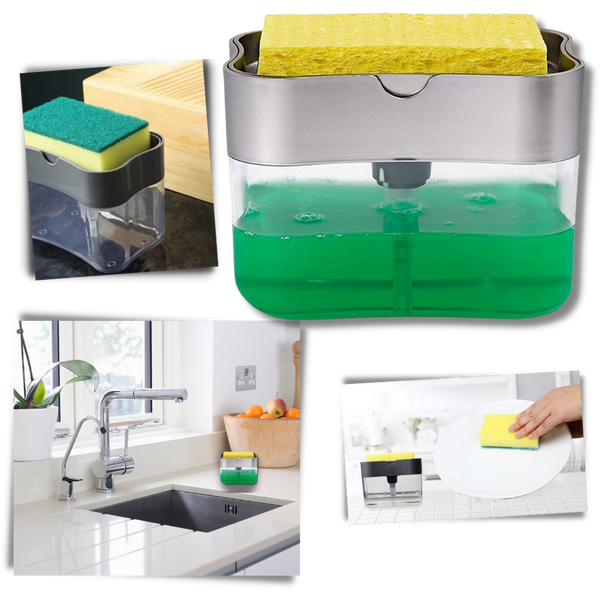 Detergent Dispenser With Sponge Holder