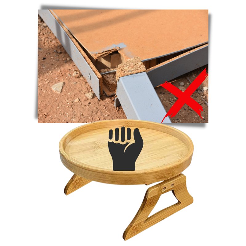 Foldable Wooden Armrest Table