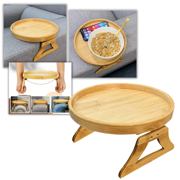 Foldable Wooden Armrest Table