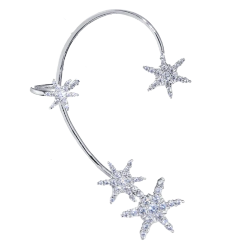 Pair of Zirconia Clip-on Fashion Earrings