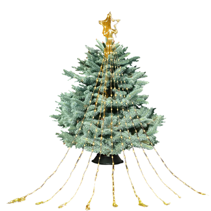 Christmas Tree Waterfall Fairy Lights
