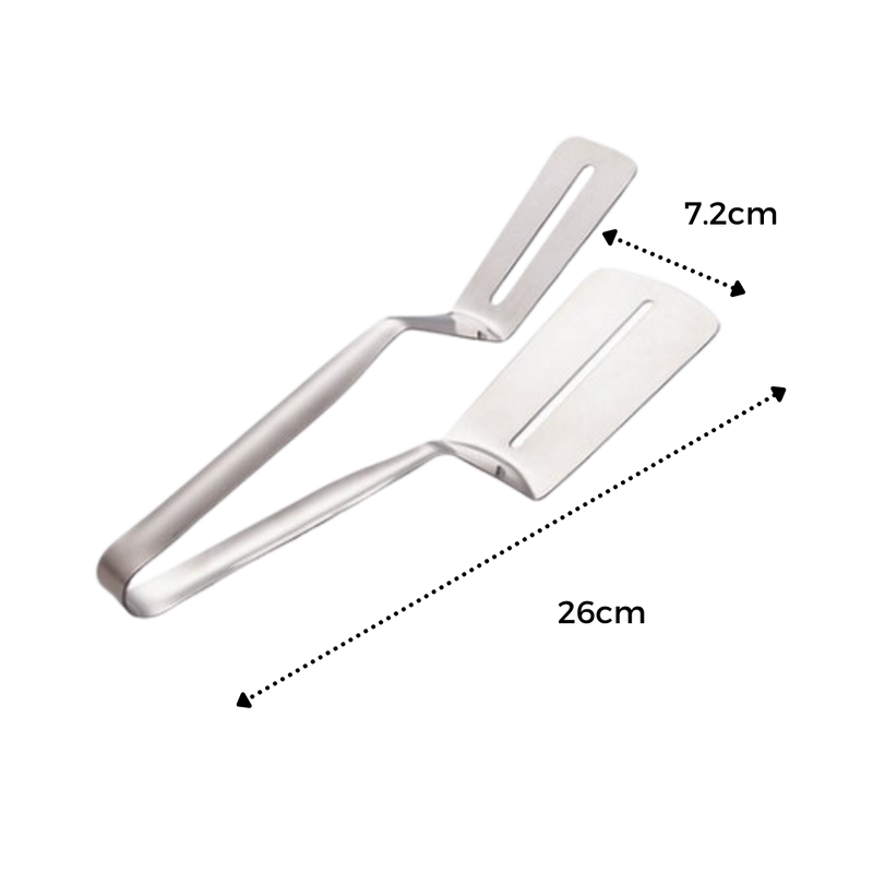 Stainless Steel Spatula and Tongs
