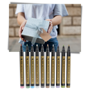 10-Pack Metallic Colour Markers
