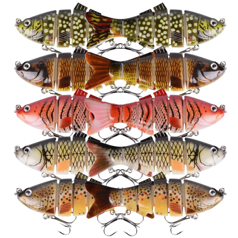 Set of Artificial Wobbler Fishing Lures