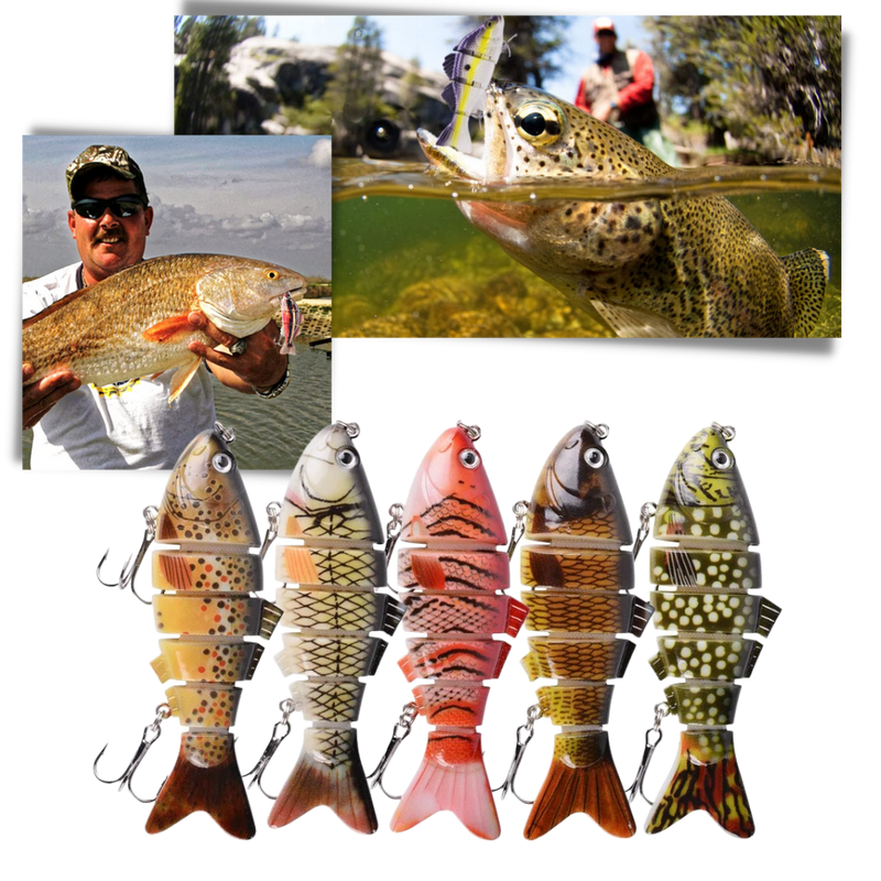 Set of Artificial Wobbler Fishing Lures
