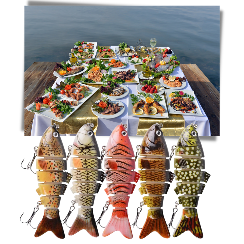 Set of Artificial Wobbler Fishing Lures