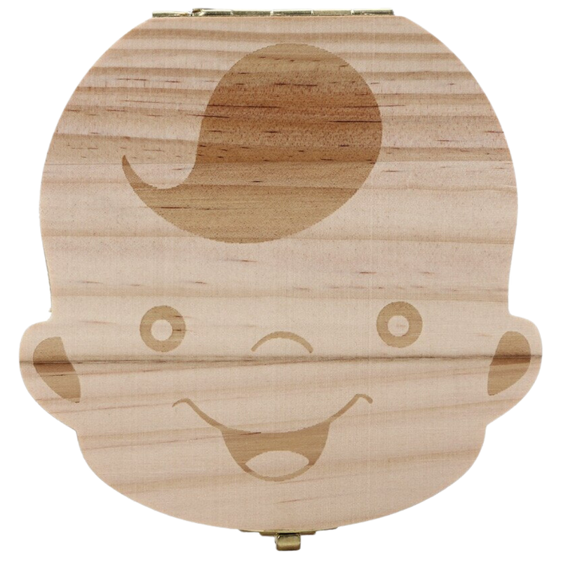 Wooden Baby Teeth Box