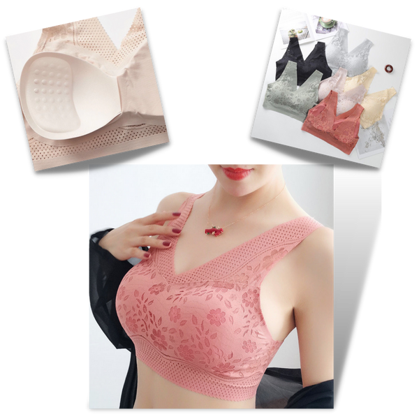 Seamless Breathable Lacy Bra