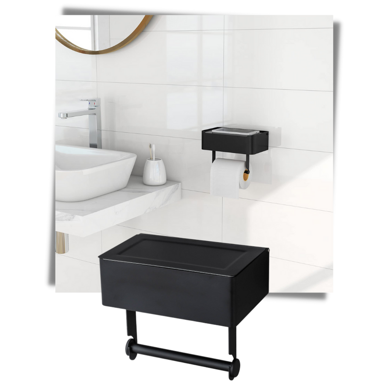 Toilet Paper Holder & Tissue Box