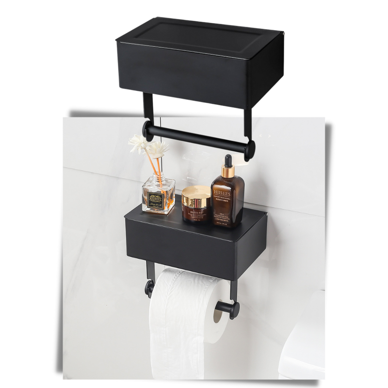 Toilet Paper Holder & Tissue Box