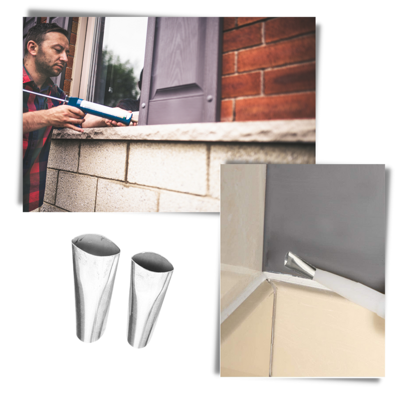 Stainless Steel Caulking Nozzle Set