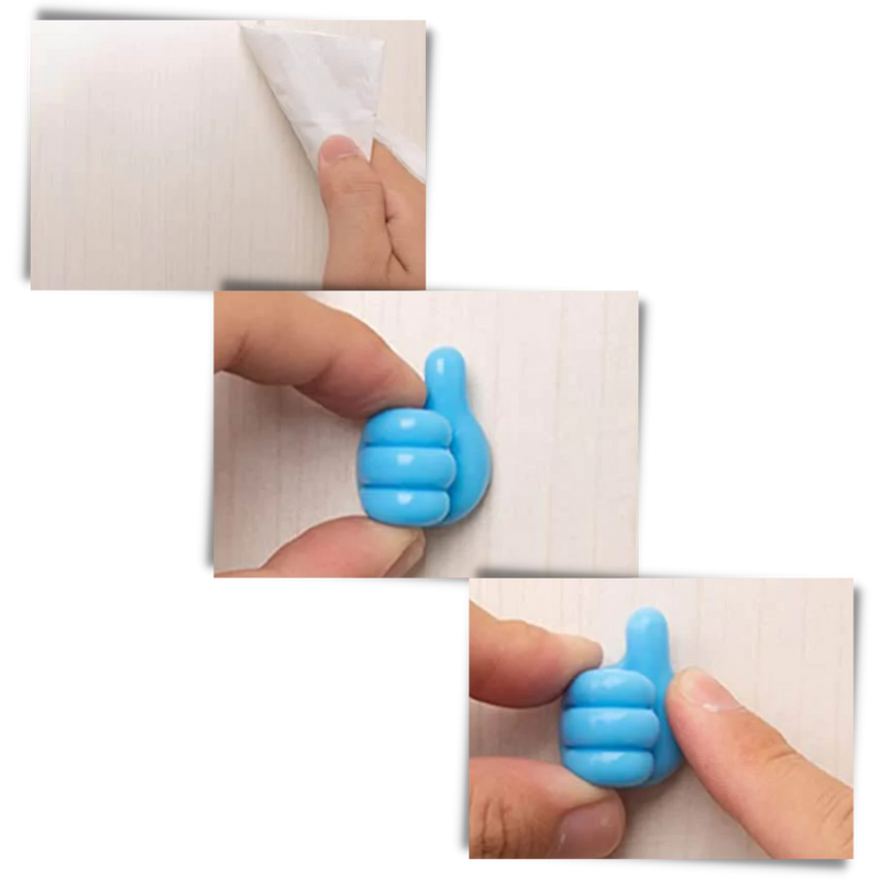 20-Pack Thumbs Up Wall Hooks