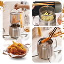 2-in-1 Stainless Steel Deep Frying Pot