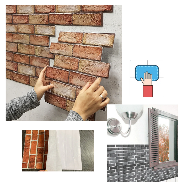 Peel and Stick 3D Foam Wall Tiles