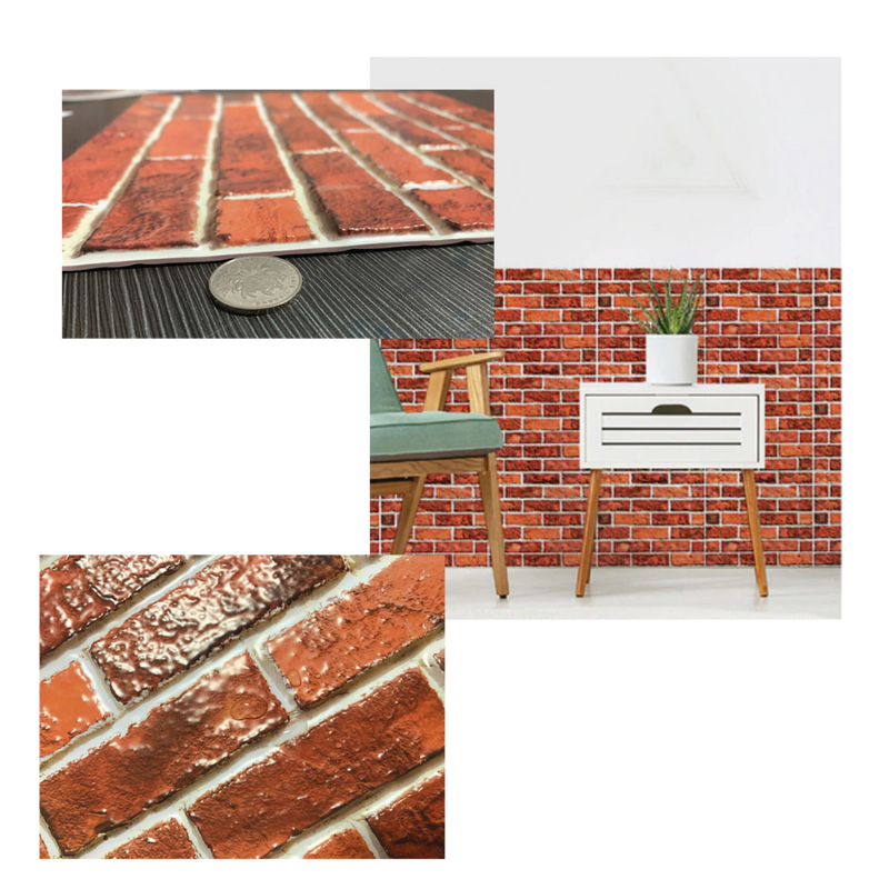 Peel and Stick 3D Foam Wall Tiles
