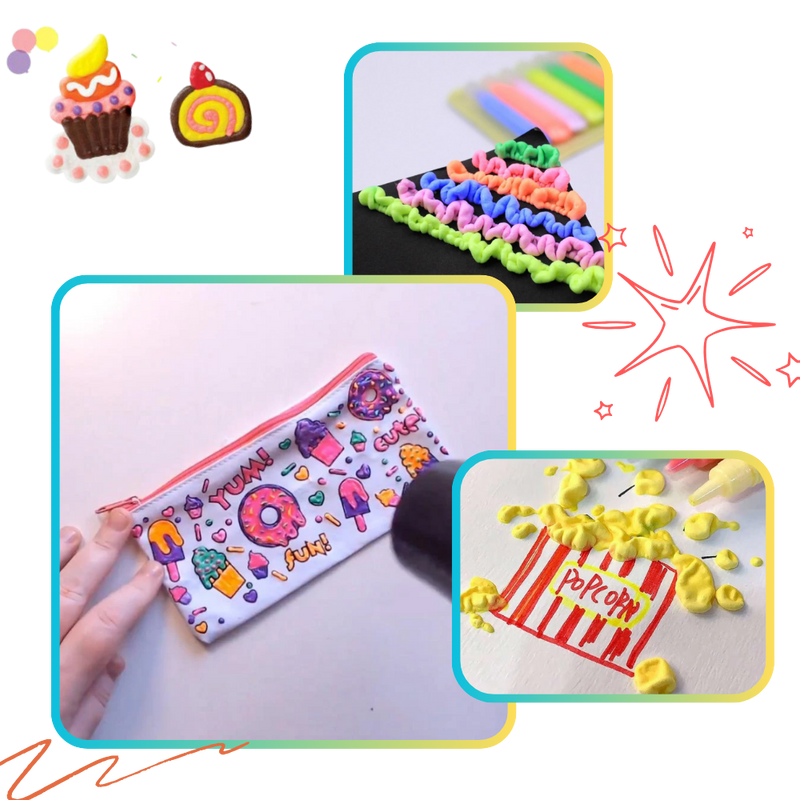 3D Puffy Bubble Popcorn Pen