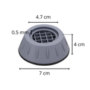 Pack of 4 Anti Vibration Rubber Feet Pads