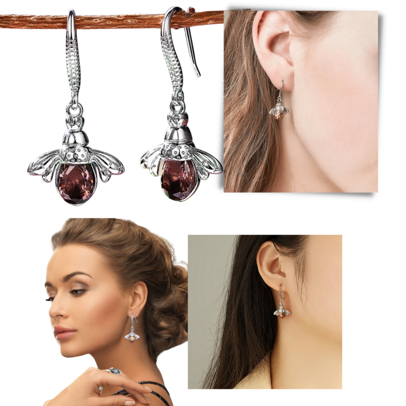 Bee shaped earrings